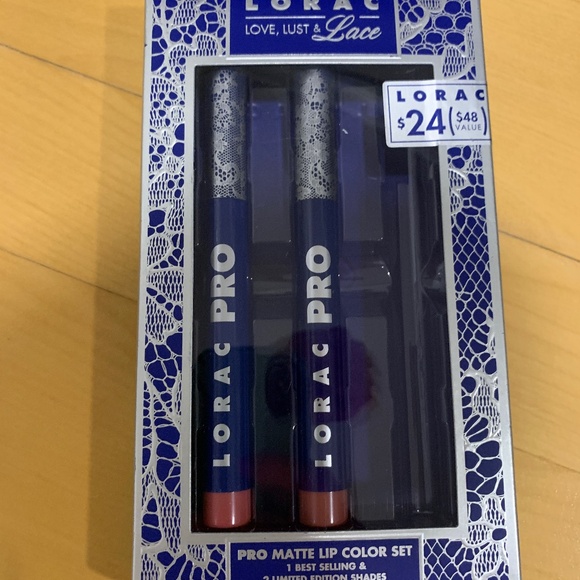 NEW Lorac Love, Lust & Lace Lipstick and Lipgloss bundle - 4 pcs - Picture 6 of 8